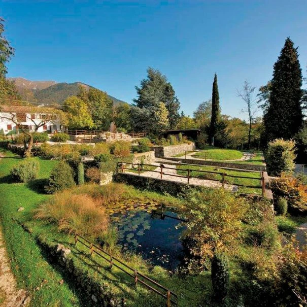 Sentiero del Giardino Vegetazionale Astego, parco naturalistico vicino a Crespano del Grappa